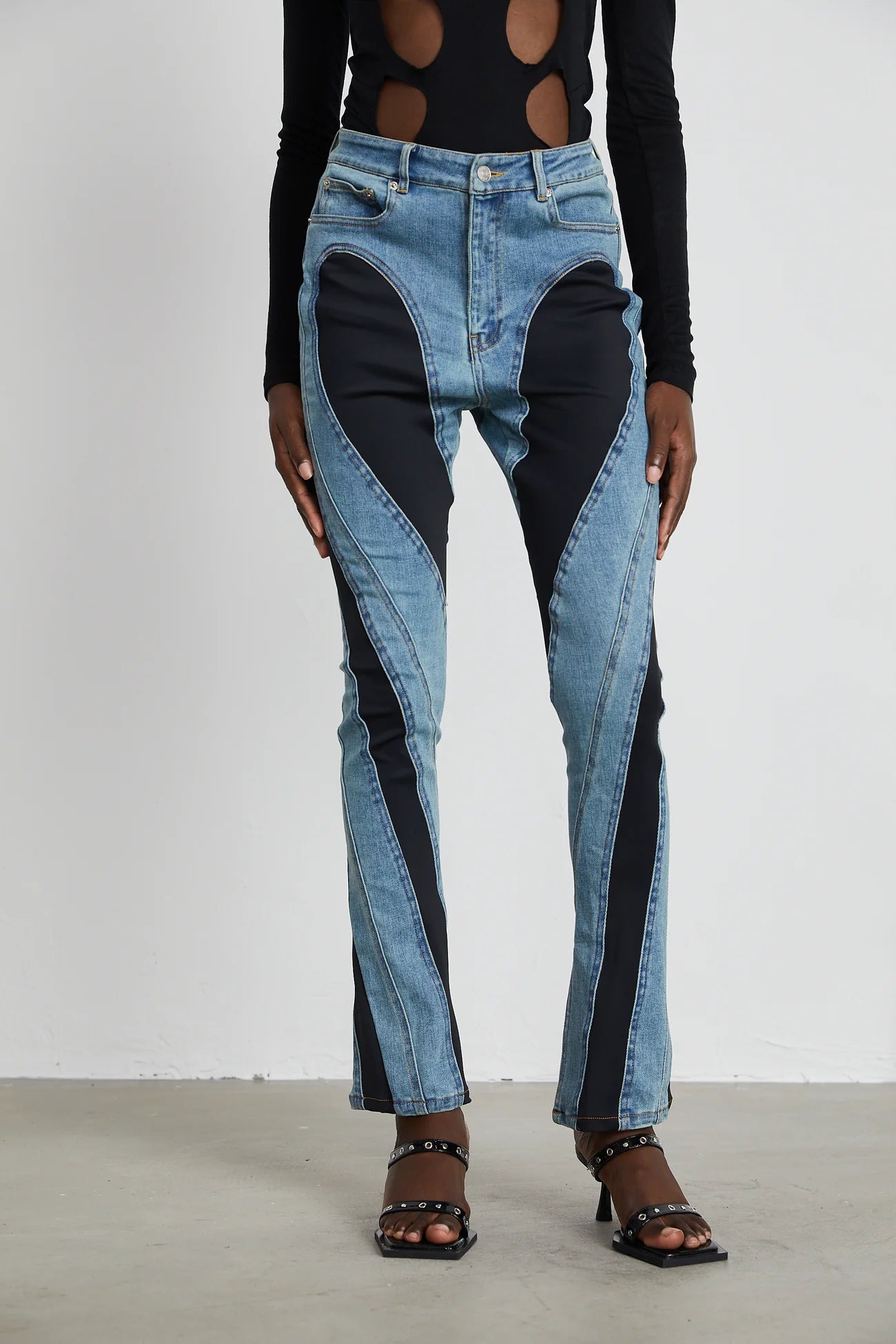 Amy Spiral Panelled Jeans