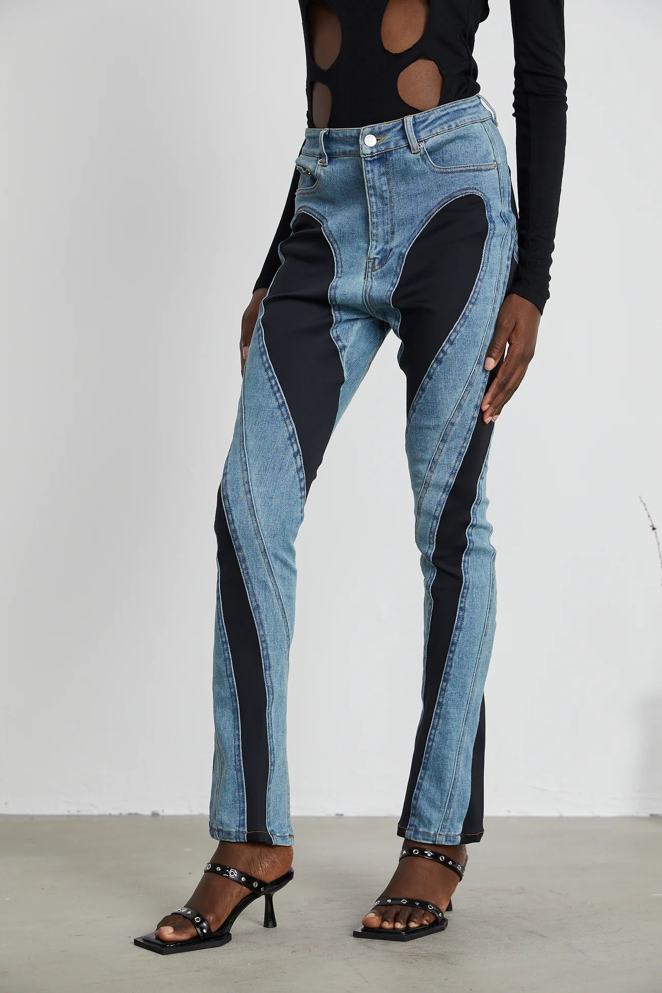 Amy Spiral Panelled Jeans