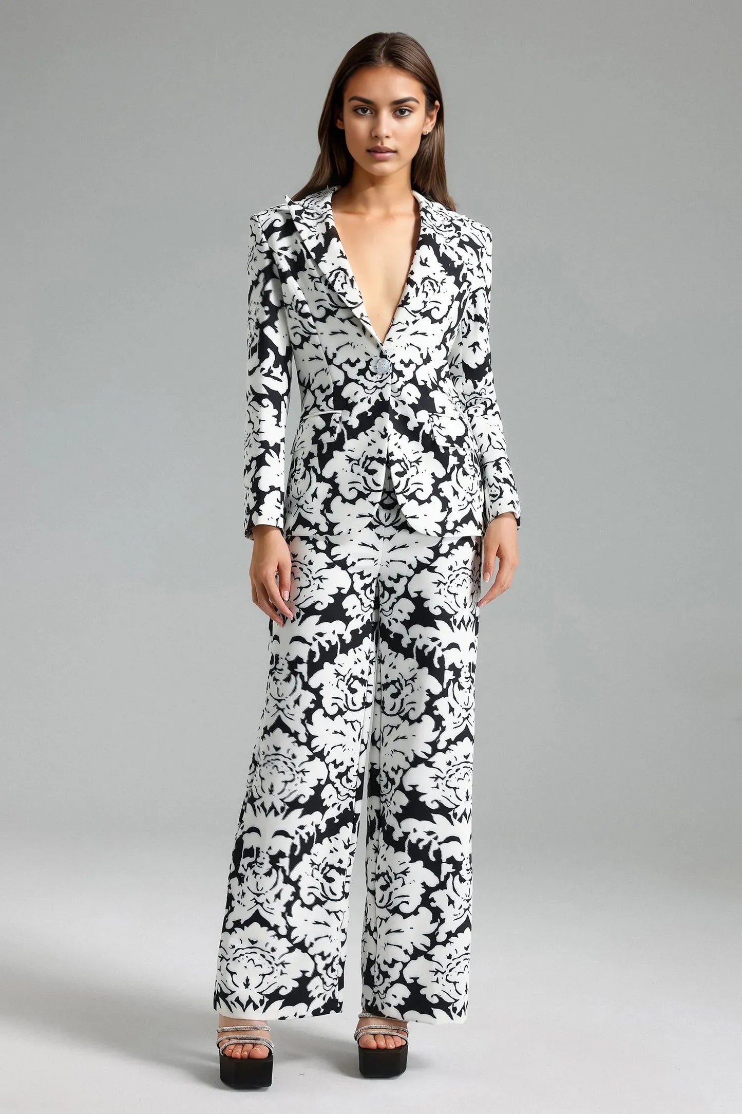 Sylvia Printed Casual Suit