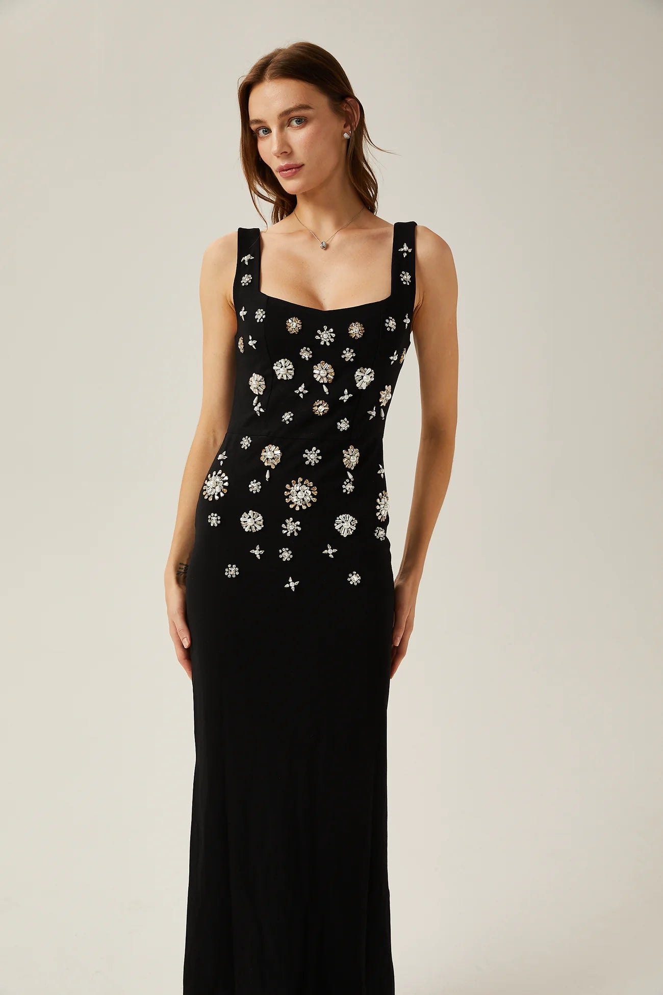 Felicia Crystal Embellished Dress