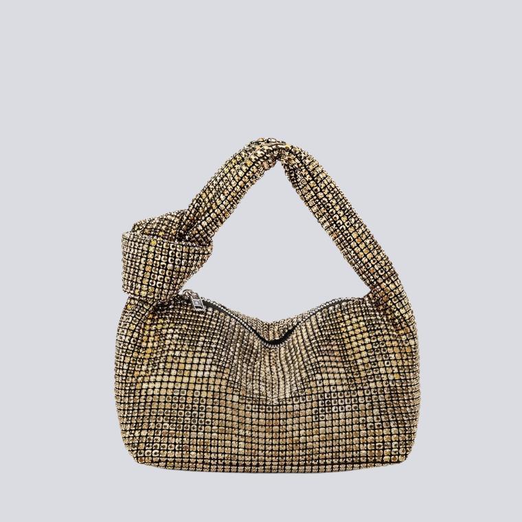 Bolso de cadena con diamantes Dua