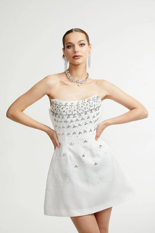 Luna French Strapless Dress