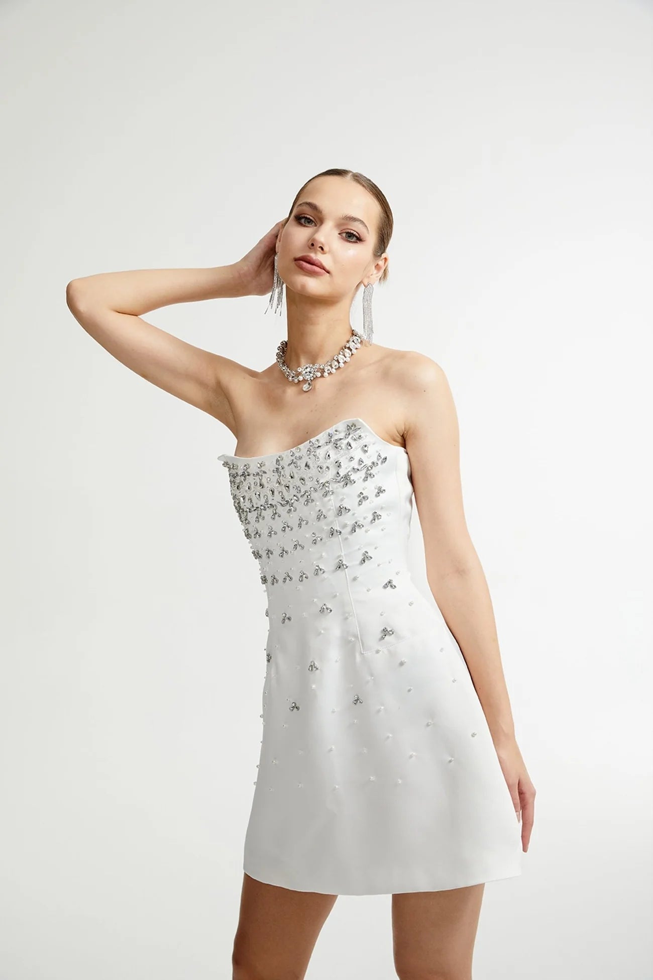 Luna French Strapless Dress